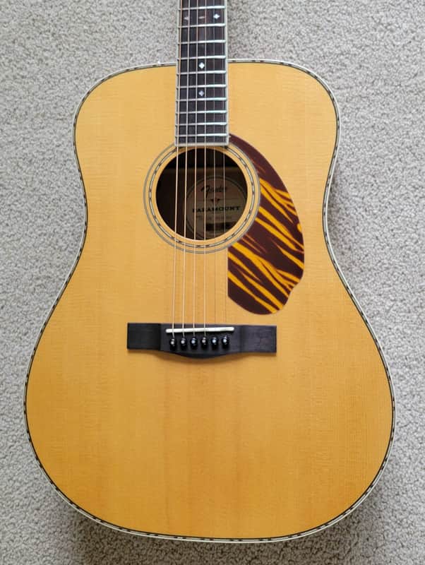 Fender PD-220E Dreadnought Acoustic Electric Guitar, Natural Finish, Hard Shell Case image 1