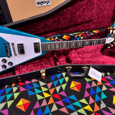 Immagine 🚀🚀🚀2026 Gibson Custom Limited Edition Flying V 1969 Reissue Aqua Mist - 13