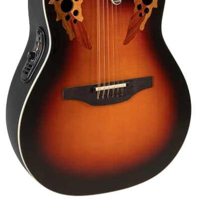Ovation 2758AX-NEB-G Pro Series Standard Elite 12-String Deep Contour Acoustic-Electric Guitar New England Burst image 2