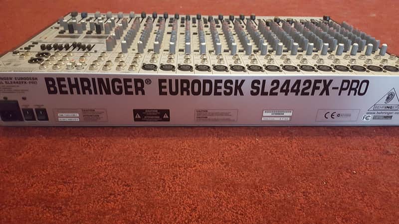 Behringer Eurodesk SL2442FX-Pro 24-Input 4-Bus Mixer with Multi