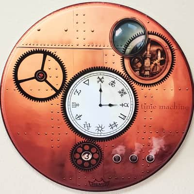 Neil Peart, Time Machine / Clockwork Angels, 22" Bass Drum Head image 2