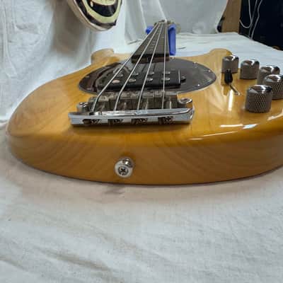 Ernie Ball Music Man Sterling 4H 4 H Piezo 4-string Bass 2009 - Natural Gloss image 18