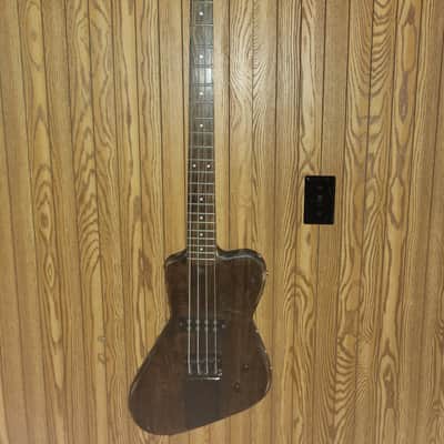 Dean Metalman Project Bass 4 String Bass Guitar Walnut Diamond Plate and Studs image 13