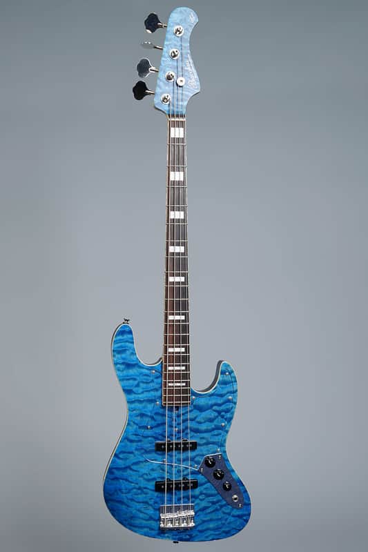 Bacchus Woodline WL-007 2014 - Transparent Blue Quilted | Reverb