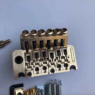 Floyd Rose II Guitar Double Locking Bridge Tremolo System in Gold image 3