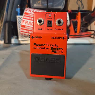 Boss PSM-5 Power Supply & Master Switch (Red Label) 1984 - 1990 - Red image 1