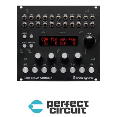 Erica Synths LXR Drum Module 6-Voice Digital Percussion Synthesizer image 1