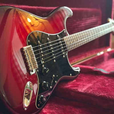 Fender Japan Rare ST65-TX Stratocaster 1965 Reissue Gunmetal Red w/ Matching Headstock, USA Pickups & Hardcase 2007 MIJ image 1
