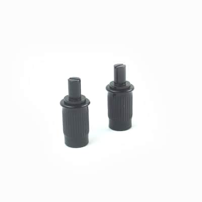 Replacement Tune-O-Matic style Guitar Bridge Posts Wide Anchors Black (set of 2)
