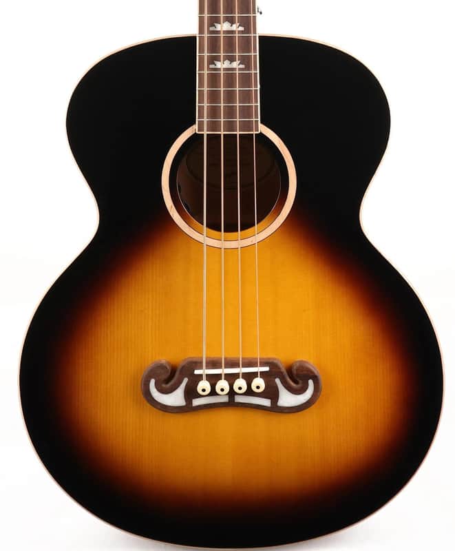 Epiphone El Capitain J-200 Studio Bass (Fishman Sonitone) Aged Vintage Sunburst image 1