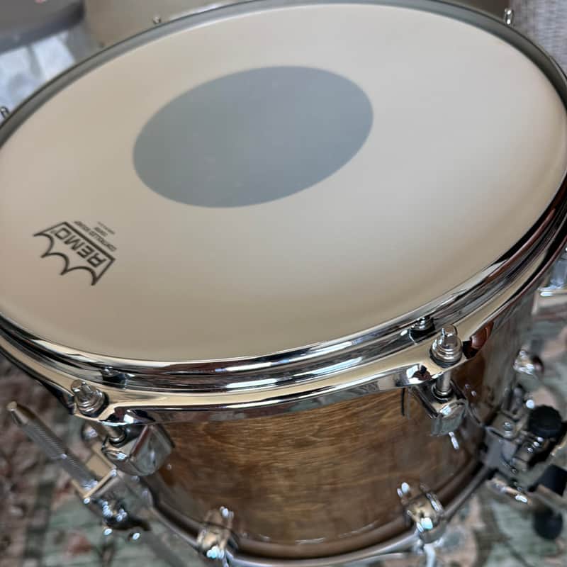 Tama SNOM Snare/Tom LBH1410L-TPM 10x14" S.L.P. Series Duo Birch DuoSnare Floor Tom/Snare Drum 2018 - Present Transparent Mocha image 1