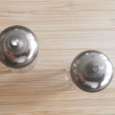 Pair of RCA 6AQ8 ECC85 tube - Gray Plates, Top O Getter image 2