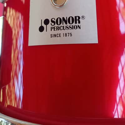 Ultra Rare Vintage 1987 Sonor Phonic Plus 8x8" Tom - Candy Apple Red - Excellent Condition image 7