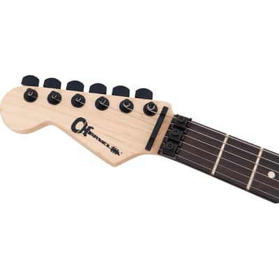 Charvel Pro-Mod San Dimas Style 1 HH FR Sassafras Left-handed Electric Guitar - Satin Black (B-Stock) image 8