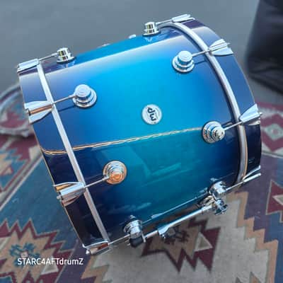 DW Collector's 22x16 Regal Blue Burst Cherrywood Recent - REGAL BLUE BURST image 7