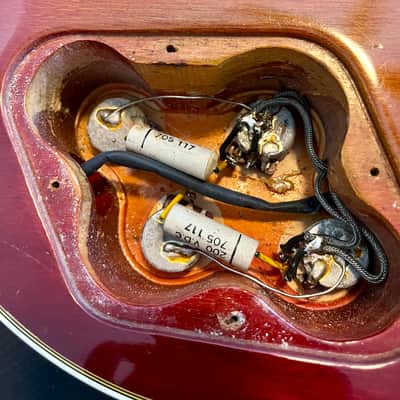 Left Handed 1973 Gibson Les Paul Custom - Cherry Sunburst image 8