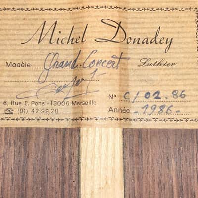 Michel Donadey 1986 Classical Guitar – exquisite handmade guitar from one of France leading luthiers + video! image 19