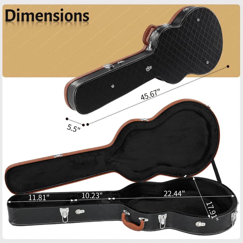 New ES-335 Hard Case- On Sale 2026 - Checkered brown image 1