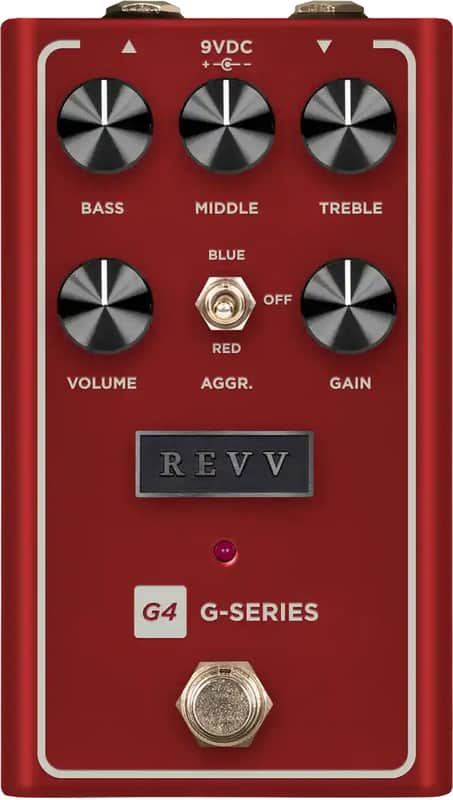 Revv Amplification G4 V2 Distortion Pedal (Red) image 1