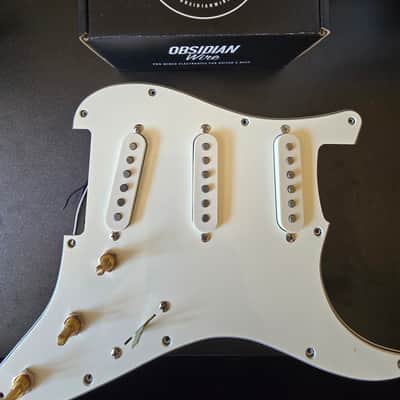 Squier Classic vibe 60s pickguard with solderless obsidian wire image 1
