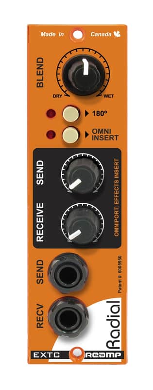 Radial EXTC 500 Series Reamp / Guitar Effects Interface Module 2010s - Orange image 1
