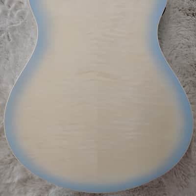 Ibanez AAM370M2E Advanced Auditorium Acoustic Electric Guitar, Antique White Ice image 4