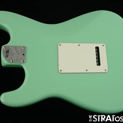 USA Fender Jeff Beck Strat BODY w/ HARDWARE, Part Surf Green image 3