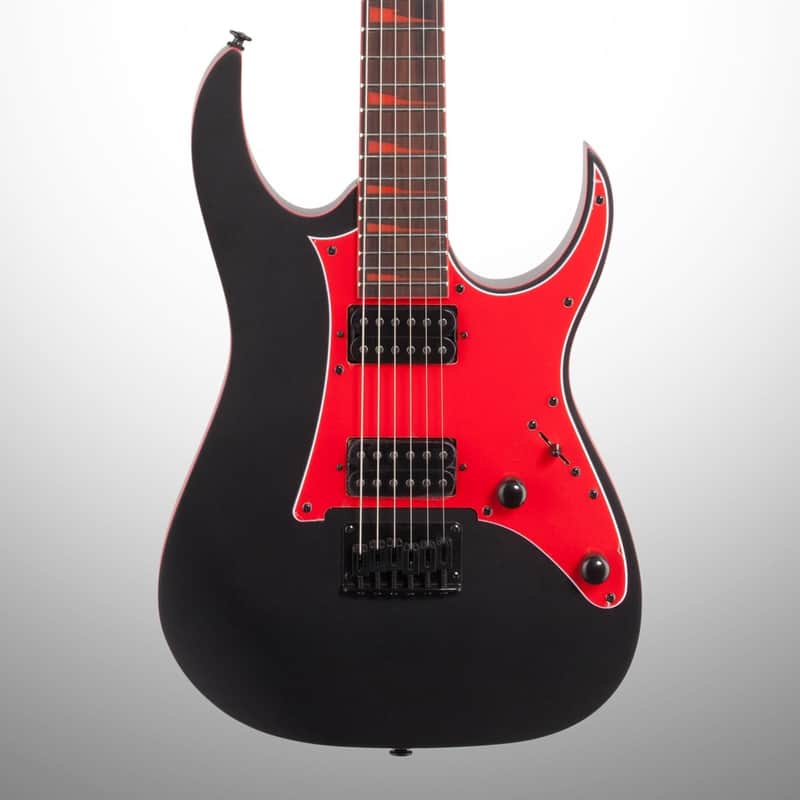 Ibanez GRG131DX GiO Series Electric Guitar, Black Flat image 1