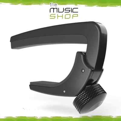 D'Addario Planet Waves Capo Lite, Adjustable Tension Black Guitar Capo- PW-CP-07 image 1