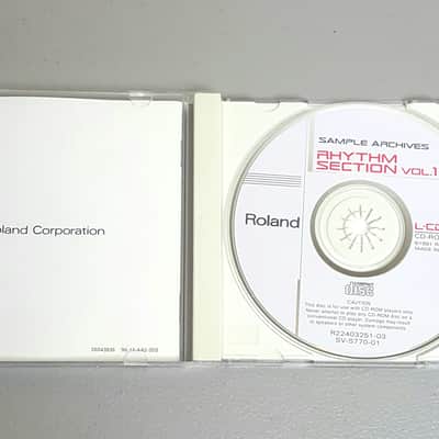 Roland L-CD701 "Rhythm Section Vol 1" Sampler CD Rom Library - S-770/750/760 SP-700 image 2