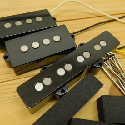 Quarter Pound Alnico 5 PJ Bass Neck and Bridge Pickup Set image 6