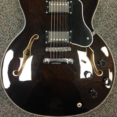Alvarez AAT33/WNT Semi-Hollow Electric Guitar 2017 Walnut Brown image 2