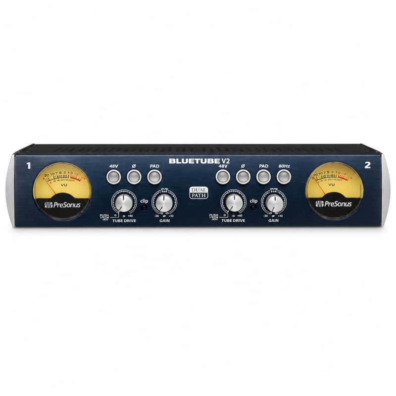 PreSonus Bluetube v2 Dual-Channel Mic / Instrument Preamplifier 2010s - Blue image 1