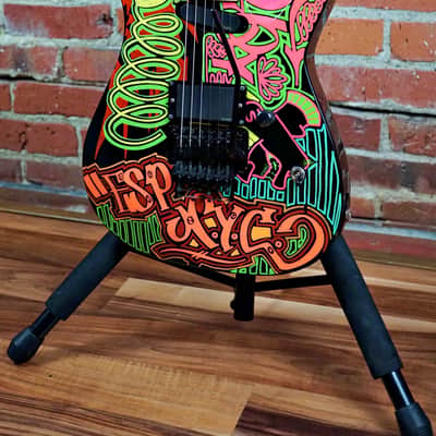 ESP Michael Wilton M-II Custom 1990 NYC Graffiti Graphic "Queensryche" image 4