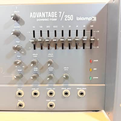 Biamp Advantage 7/250 250W 7-Channel Powered Mixer Made in USA w/ Attached Power Cord 1995 image 2