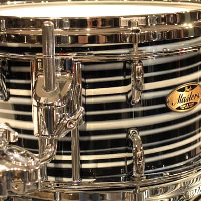 Pearl Masters Maple Pure 4pcs Black Oyster Swirl Drum Set (10-12-16-22) - New! image 6