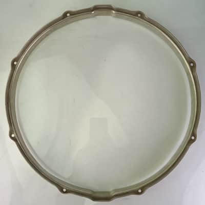 Leedy 14"Broadway Standard"Stick-Chopper Nickel NOB Snare Drum Resonant Rim/Hoop image 8
