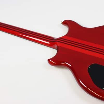 Vintage 1991 Alembic Omega Series Spoiler 5-String Bass, Red, Fat Boy Pickups, Please Message for Shipping Quote image 5