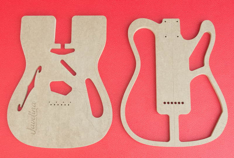 Thinline Telecaster Body Router Templates CNC Luthier Tools 1/2" MDF 0.5" Fender image 1