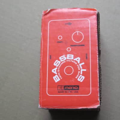 kind of lightly handled Electro-Harmonix EMPTY CARDBOARD BOX and original Owner's Manual ONLY for Nano BASSBALLS Twin Dynamic Filters for Bass (NO pedal, NO warranty / registration paperwork) 2010s image 3