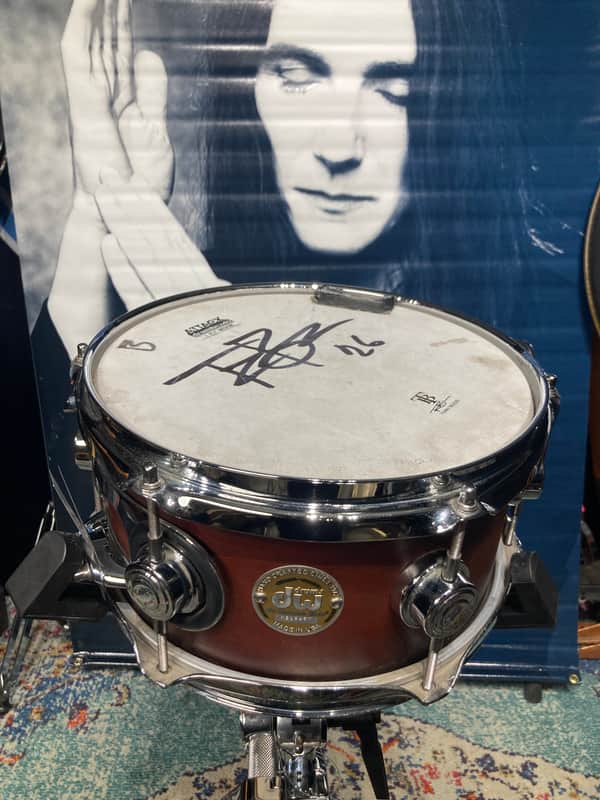 Terry Bozzio's DW - 5.5x10" Collector's Maple Snare Drum 1998 Mahogany Satin Oil image 1