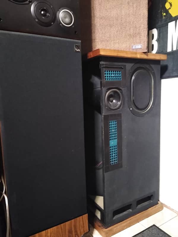 ESS Transtatic 1 Tower Speakers. Rare Electrostats. Fully Functional. Original. image 1