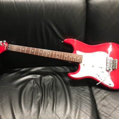 Fernandes The function stratocaster Japan  Left Hand Lefty Emg !1984-1987 Candy Apple Red image 2