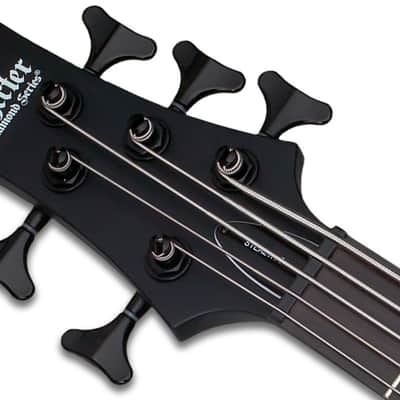 Schecter Stiletto Stealth Left Hand  5 String Electric Bass Guitar (2527) image 3
