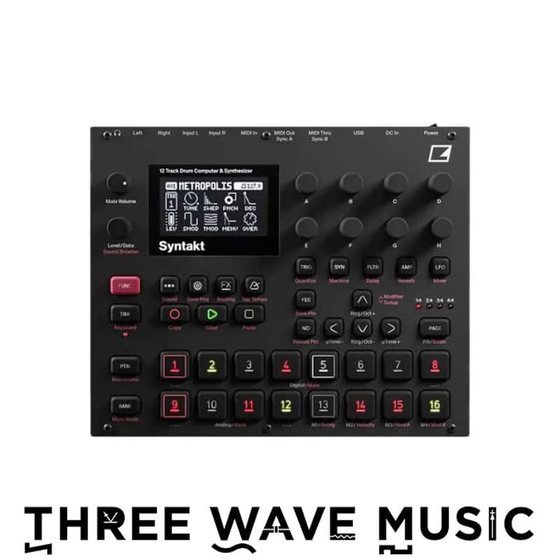 Elektron Syntakt - 12 Track Drum Computer & Synthesizer [Three Wave Music] image 1