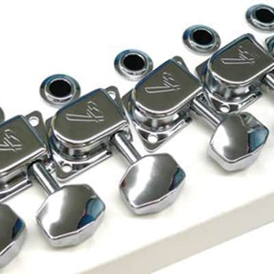 Fender Genuine 70s "F" Style Stratocaster/Telecaster Tuning Machines Chrome, Set of 6 image 1