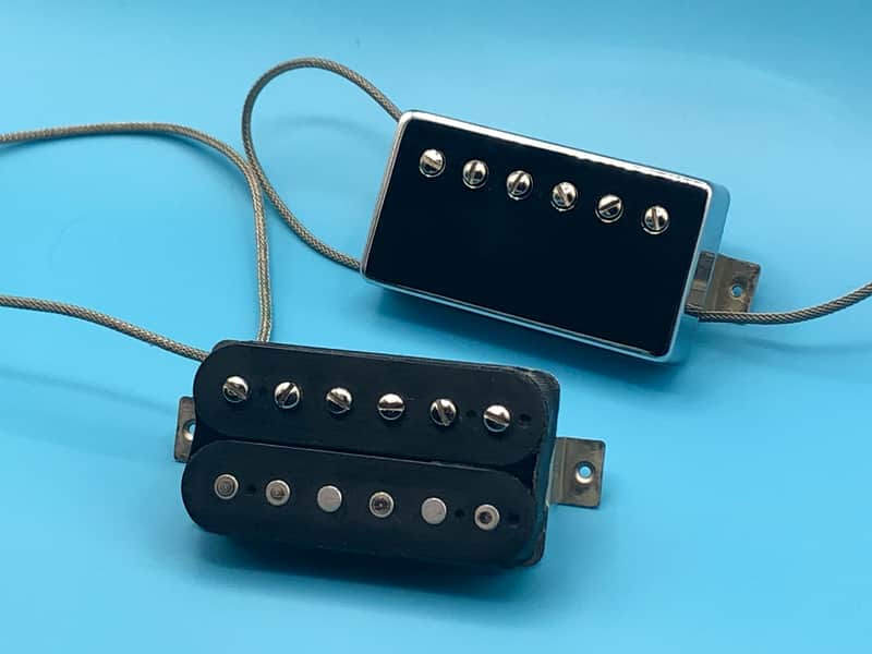 EP Custom PAF Humbucker Pickup Set - Formvar/Alnico 5 Hand Wound 2021 Wax image 1