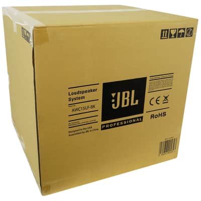JBL AWC15LF-BK 15" Black Indoor/Outdoor 70V Surface Mount Commercial Subwoofer image 9