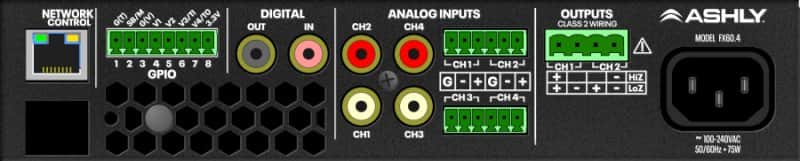Ashly FX60.2 2‑Channel Power Amplifier with DSP image 1