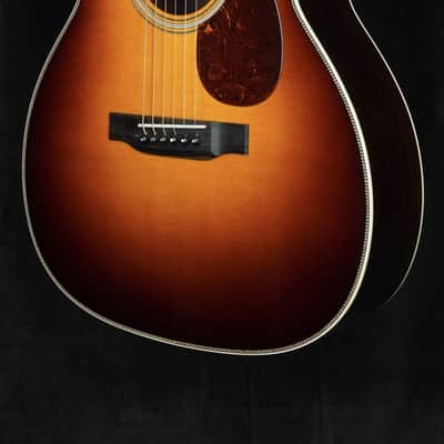 Collings OM2H with Cutaway, Sunburst Top, and Vine Peghead Inlay image 2